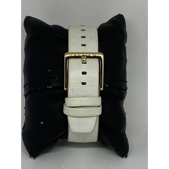 DKNY NY-8827 Women\'s White Leather Analog Dial Quartz Genuine Wrist Watch EY773 main image 8